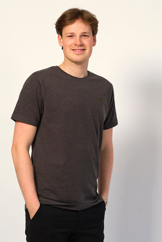 Camiseta Algodón Orgánico Gris - Tigre