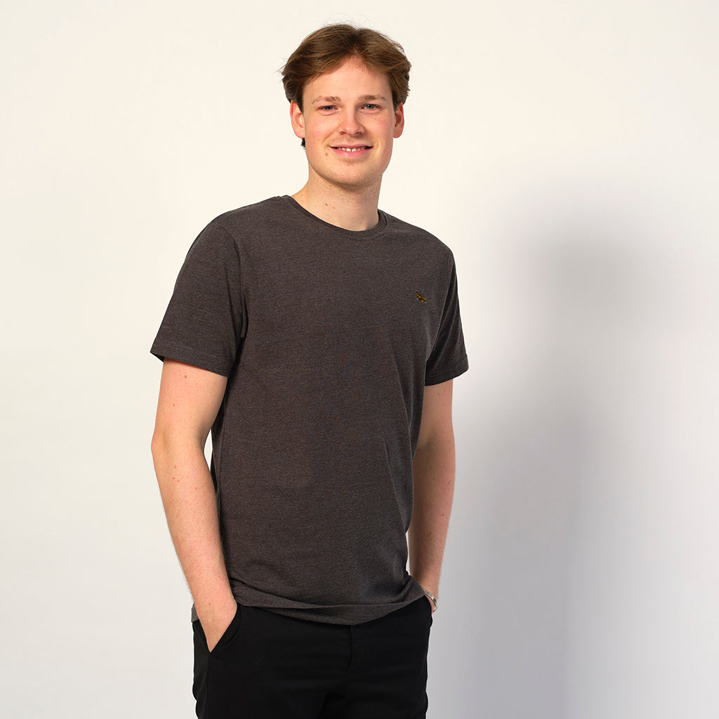 Camiseta Algodón Orgánico Gris - Tigre