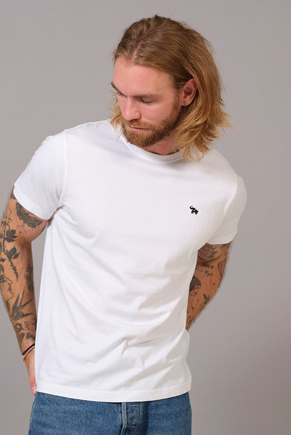 Camiseta Hombre Blanca Elefante
