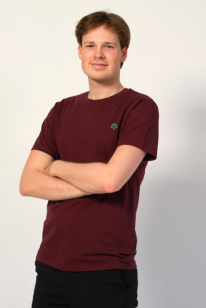 Camiseta Granate Hombre Árbol