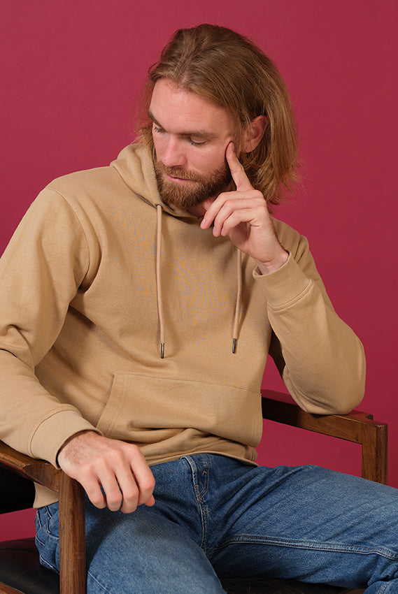 Sudadera Algodón Orgánico Beige hoddie