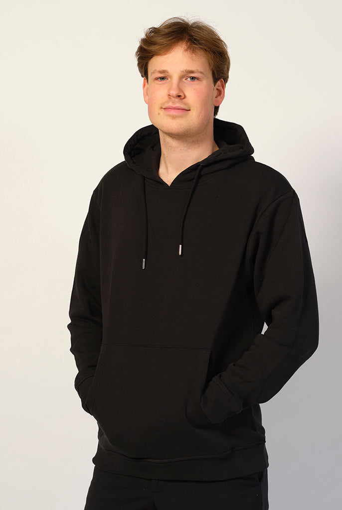 Hoodie Negra Sudadera Hombre Capucha