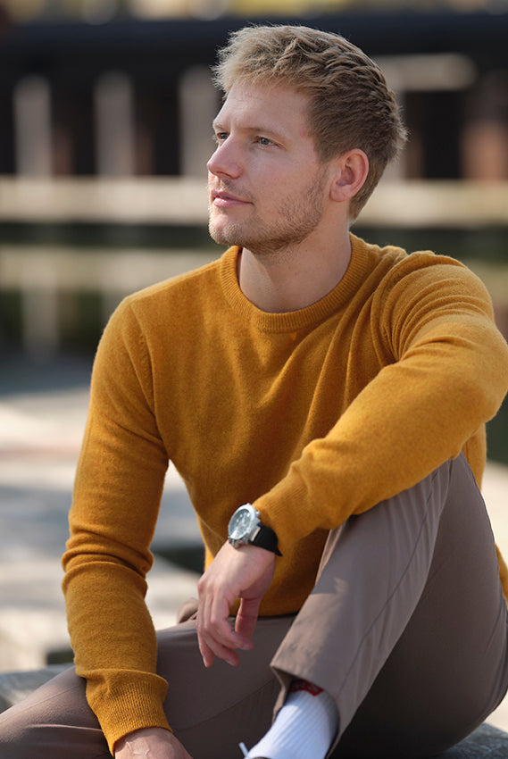 Jersey Amarillo de Lana Orgánica