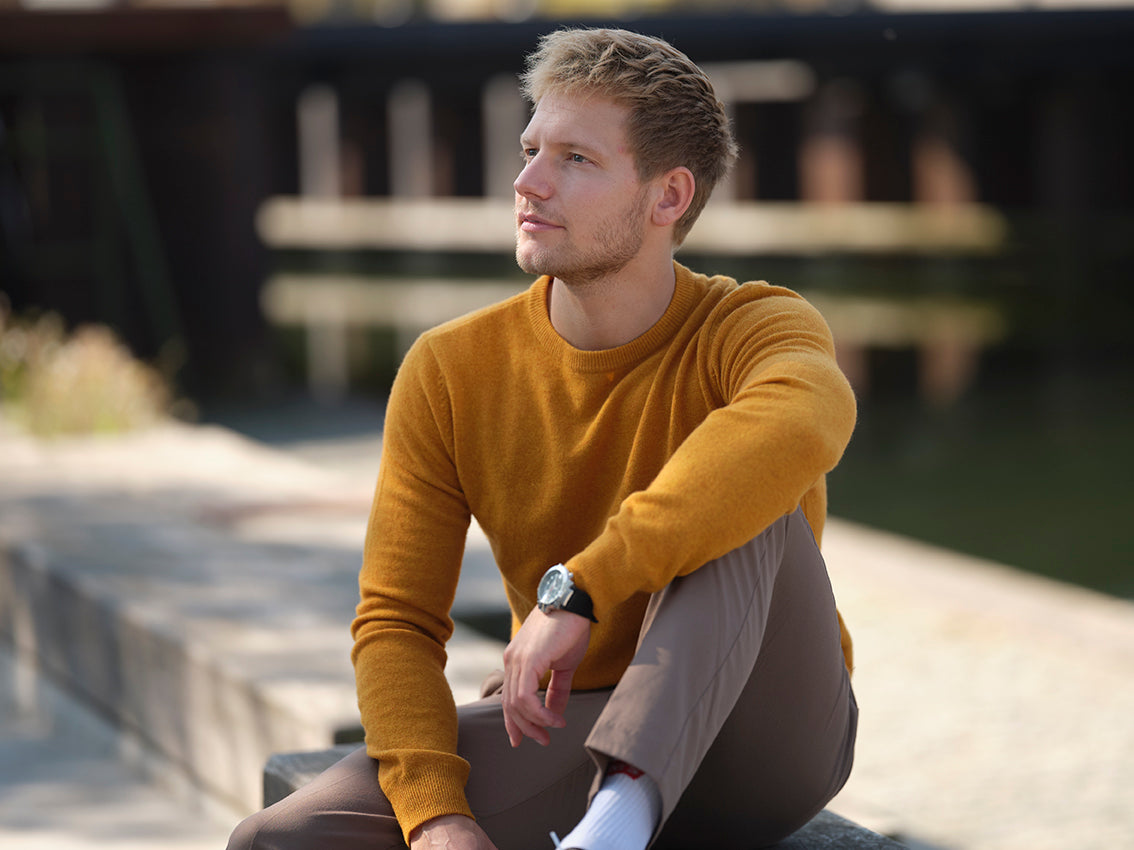 Jersey Amarillo de Lana Orgánica