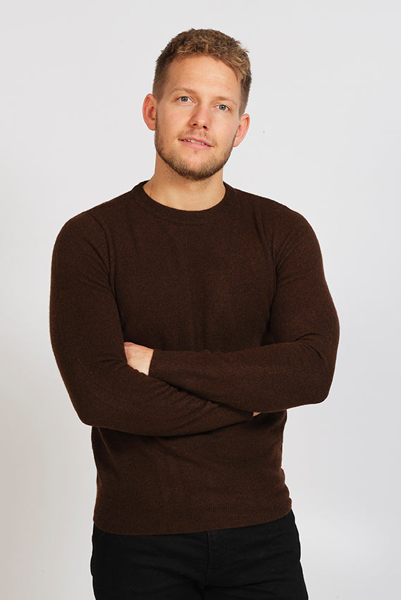 Jersey de Lana Hombre Marrón