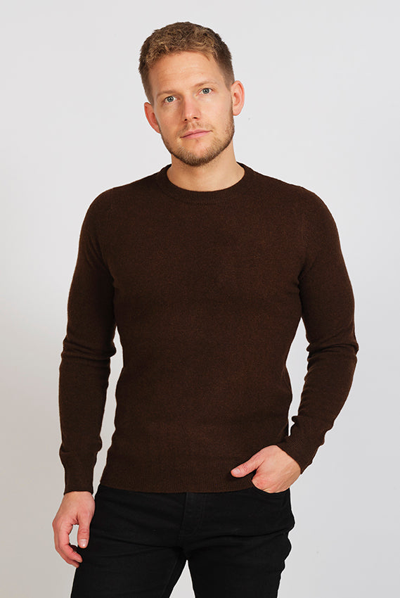 Jersey de Lana Marrón Hombre