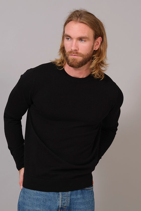 Jersey de Lana Orgánica Negro