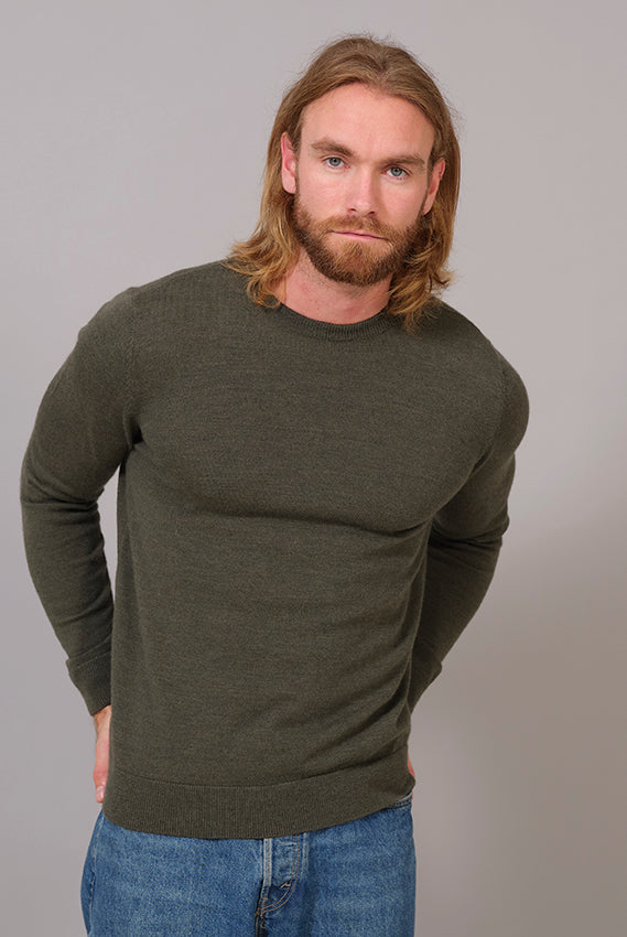 Jersey de Lana Orgánica Verde Claro