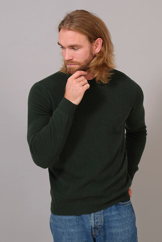 Jersey de Lana Verde Hombre