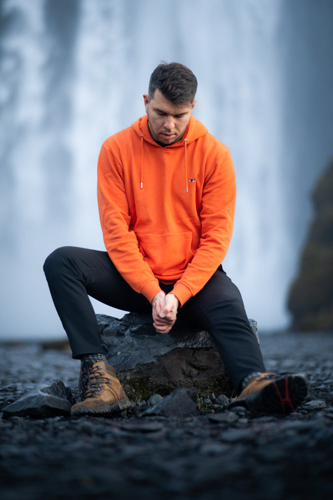 Sudadera Hoodie Naranja Organic Choice