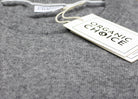 Detalle Jersey de Lana Orgánica Gris Claro para Hombre