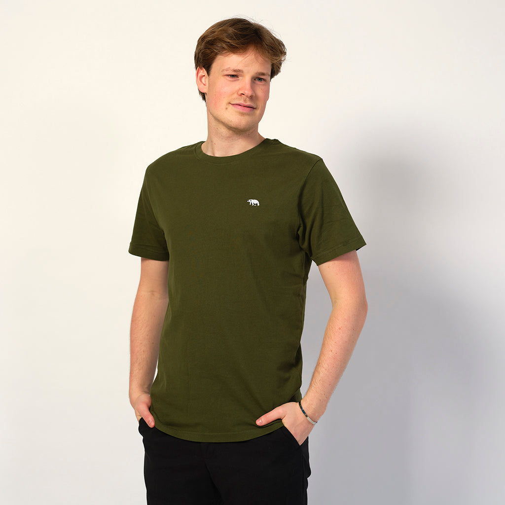 Camiseta Verde - Oso Polar Hombre