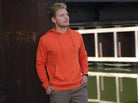 Hombre Sudadera Algodón Orgánico Naranja